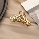 New 1Pc Fashion Simple Wild Geometric Hair Claw For Women Girls Clamps Hair Crab Metal Hair Clip Claw Accessories Headwear