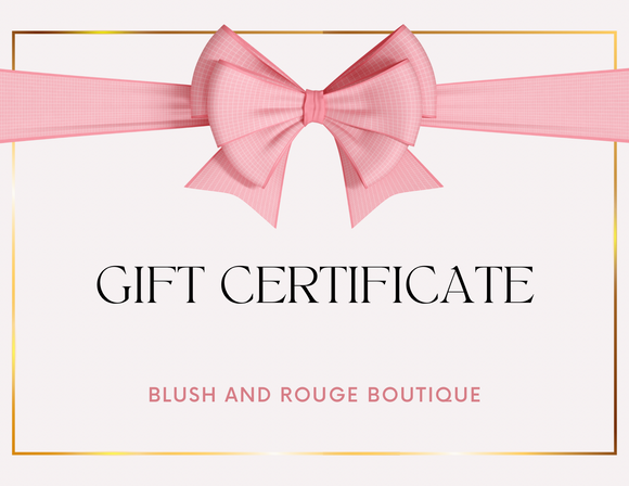 Blush and Rouge Gift Card