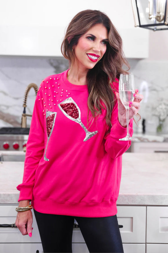 Pop The Champagne Sequin Top