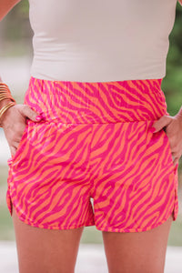 Eye Of The Tiger Vibrant Striped Shorts