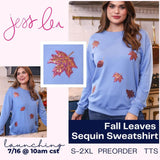 Fall Leaves Sequin Sweatshirt