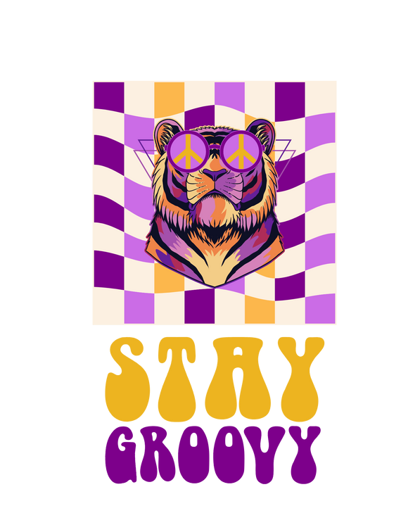 Stay Groovy Tiger Tee Pre Order