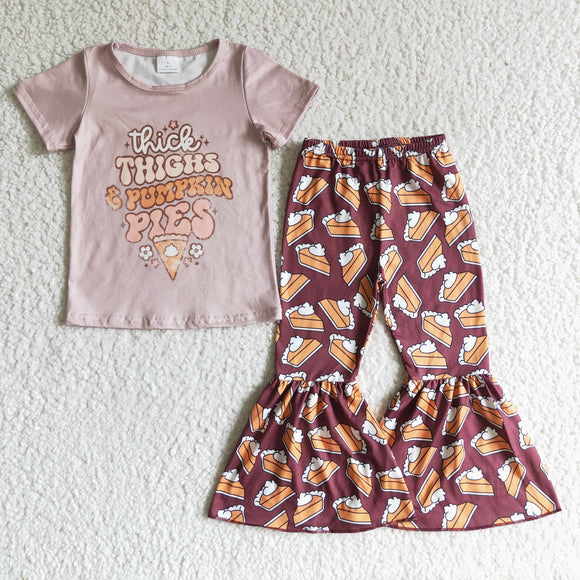 Pumpkin Pie Girls Set Outfit Pre Order