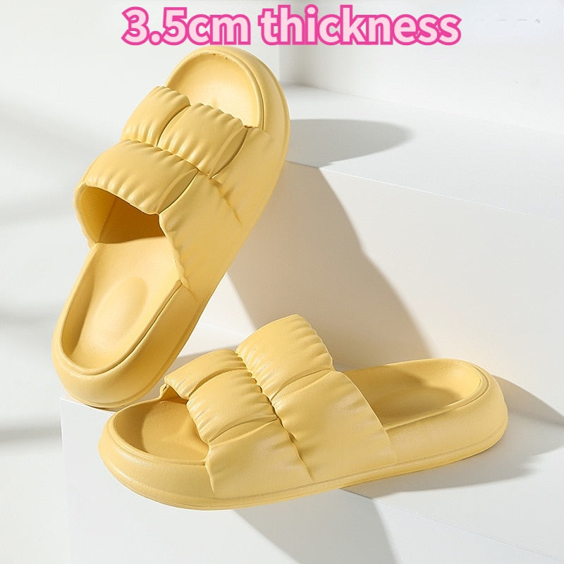 Dropship Summer Platform Slippers Women Shoes EVA Buckle Home House  Slippers Shoes Woman Pink White Black Beach Sandals Slides Flip Flops to  Sell Online at a Lower Price