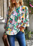 Born To Bloom Floral Print Long Sleeve Top