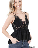 Weekend Vibes Crochet Lace Cami