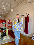 Born To Bloom Floral Print Long Sleeve Top