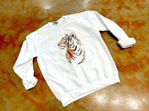 Tiger Head Graphic Pullover