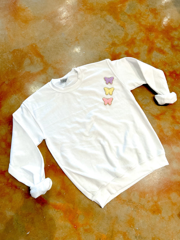 Butterfly Patch Pullover
