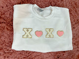 XOXO Chenille Letter Patch Pullover