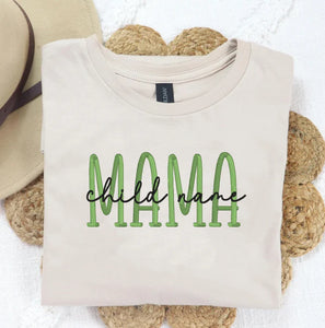 Customized Mama Embroidered Tee Preorder